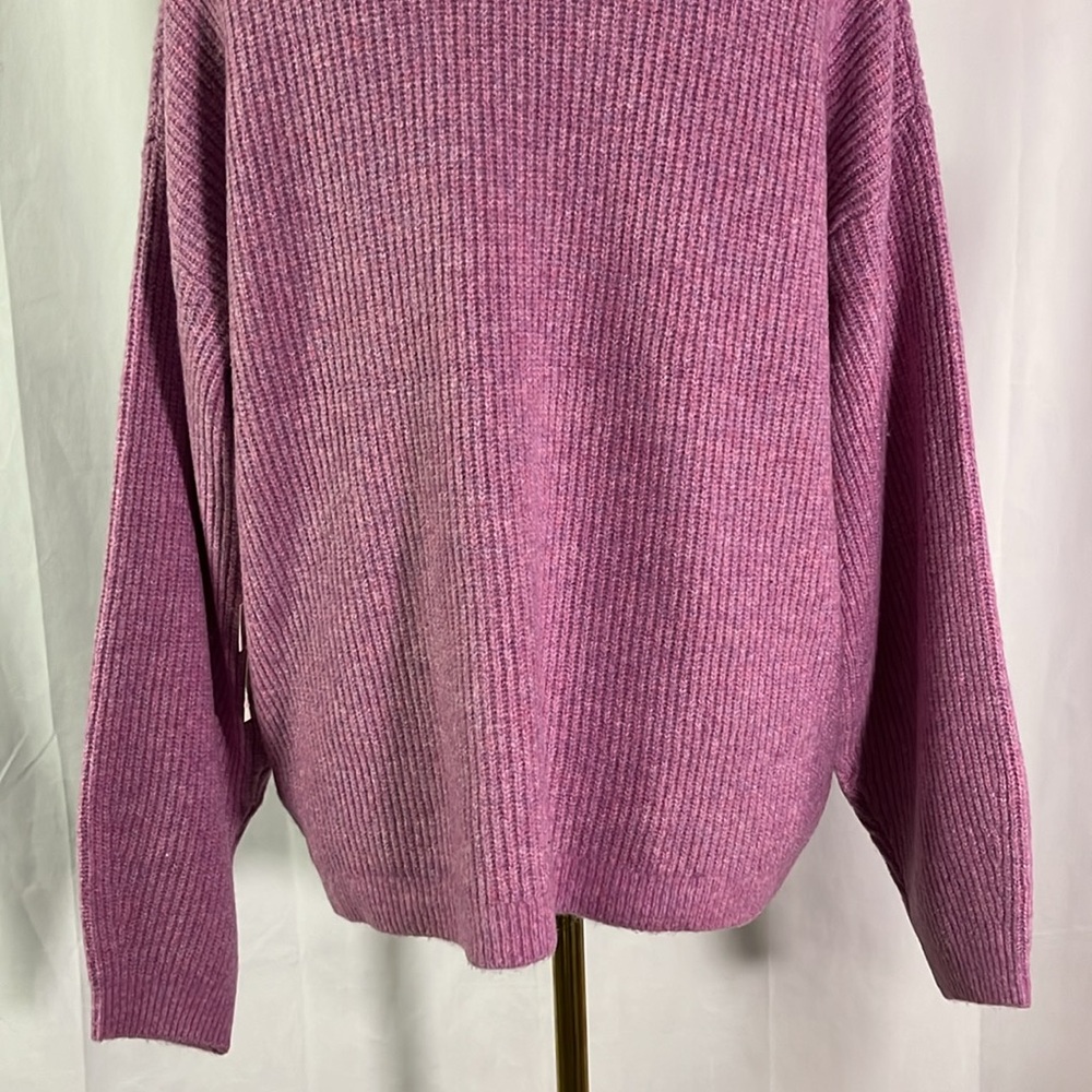 NWT A New Day Purple Embroiderd Ciao Ciao Long Sleeve Crewneck Sweater - Picture 13 of 16